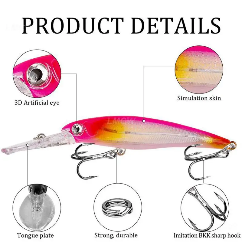 Fishing Lures With Hook Outdoor Fishing Bionic Luya Bait Fishing Lures For Freshwater Saltwater Fishing Lures 31g 17cm Swimbait image 2