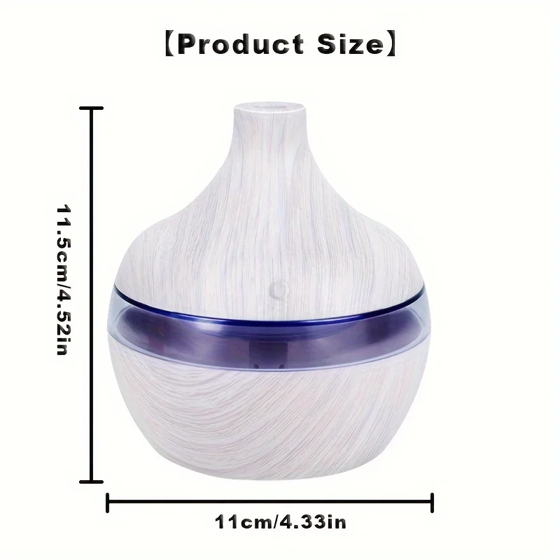 1 قطعة 300 ملليUSB الهواء المرطب ناشر رائحة ضباب الخشب الحبوب النفط الروائح الناشر مع 7 مصباح ليد للسيارة المنزل مكتب