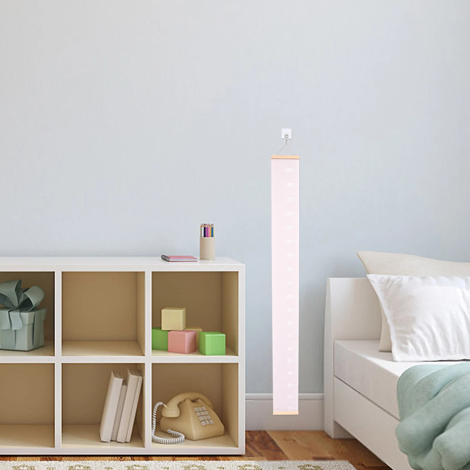 

Detachable Height Ruler Girl Stickers Nursery Wood Pink Kids Growth Chart Measurement