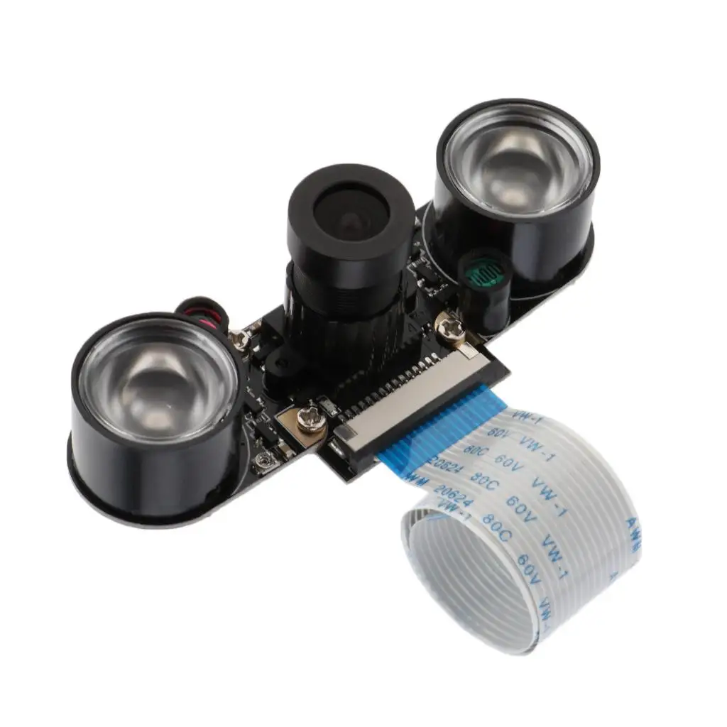 OV5647 Webcam Module Adjustable Focus Infrared Camera 5MP Plastic Module for Raspberry Pi Surveillance