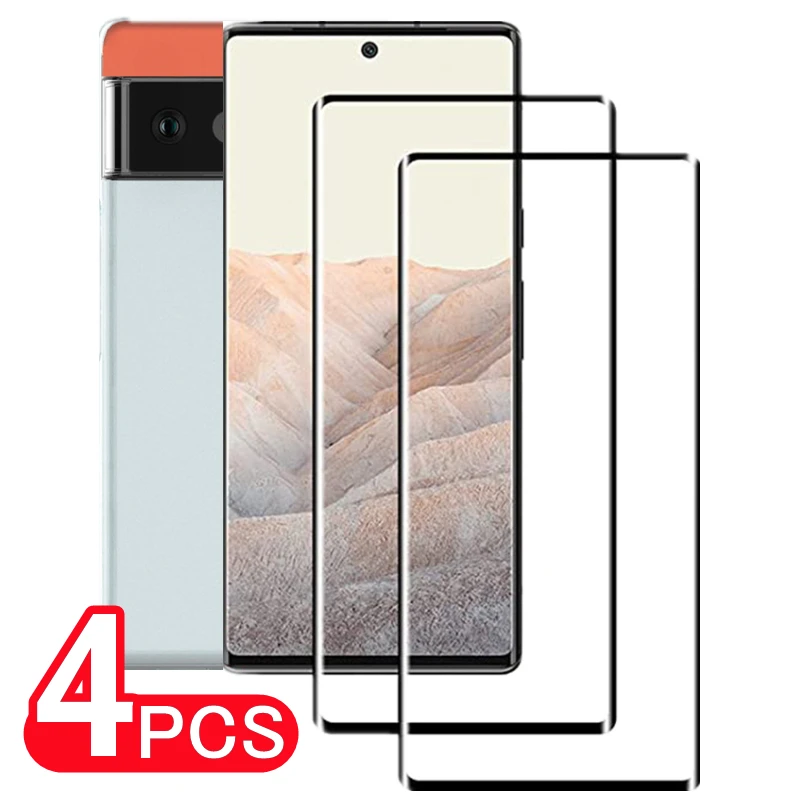 

2/4 шт. закаленное изогнутое ультразвуковое Защитное стекло для экрана Google Pixel 7 Plxel 6 Pro