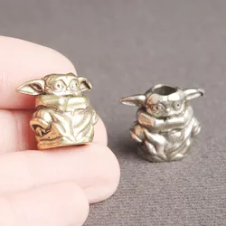 Planet Alien Baby Figurines Brass Knife Beads Lanyard Pendants EDC Paracord Hangings Jewelry DIY Outdoor Tool Charms Accessories