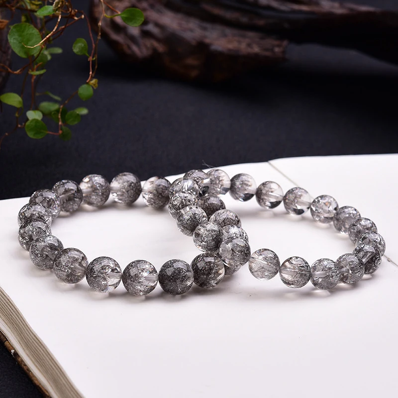 Silver Shiny Single-Loop Bracelet, Beaded Jewelry, Ethnic Style, Fashionable And Versatile