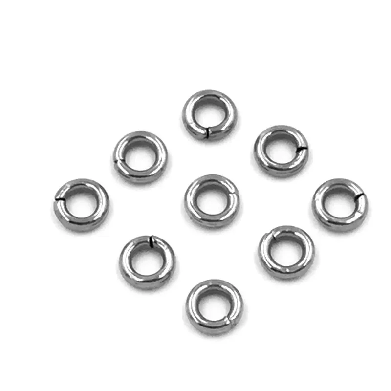 

500 шт. разделенные открытые кольца для прыжков из нержавеющей стали, серебряные тона, круглые ювелирные изделия, фурнитура «сделай сам», диаметр 5 мм.