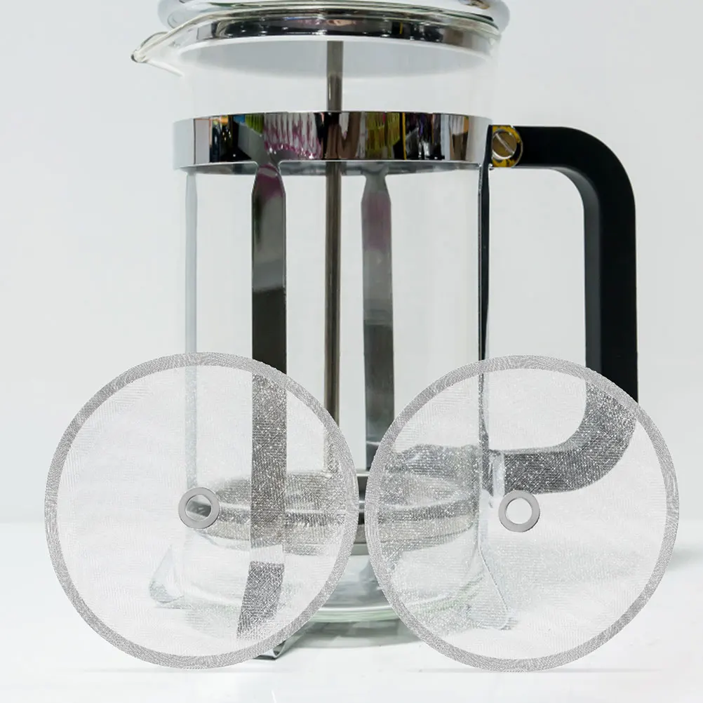 

6Pcs Coffee Mesh Filters Stainless Steel Reusable Espresso Screen Filters Compatible with Hand Press Coffee Maker