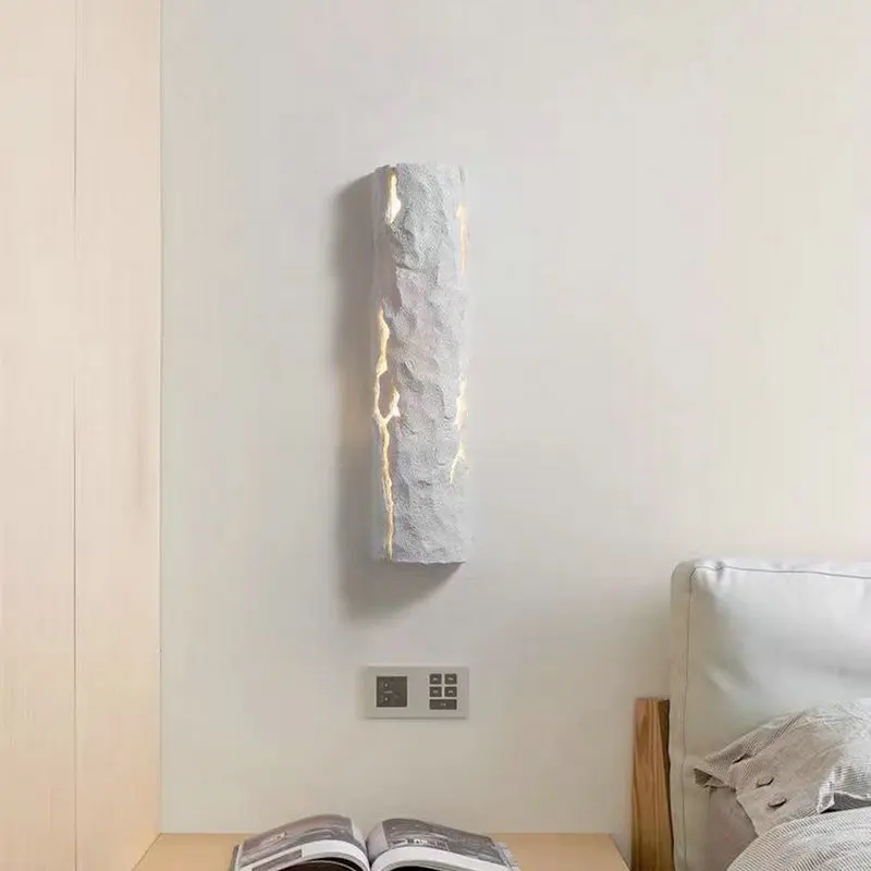 Original Tree Bark Texture Resin Wall Lamp Creative Rock-Like Tree Stump Wall Lamp Homestay Corridor Decor Art Wall Lamp ZY901SQ