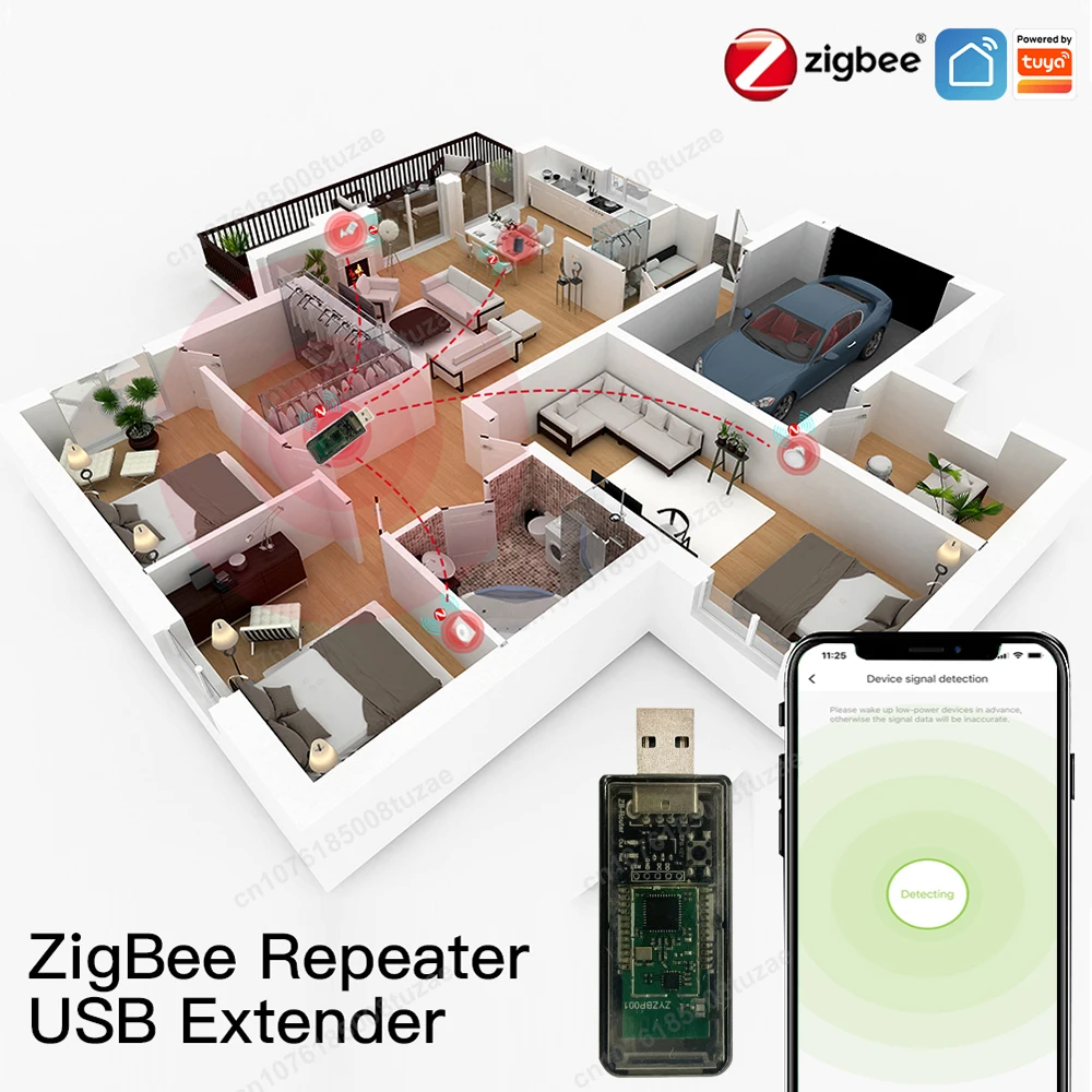 ZigBee USB 신호 증폭기 익스텐더, 신호 리피터, 투야 스마트 라이프, eWeLink 홈 어시스턴트, ZigBee2MQTT, 타스모타 스마트싱스