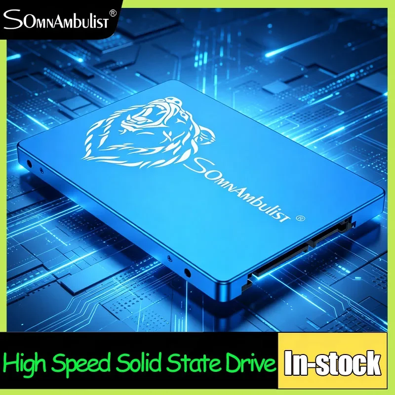 SomnAmbulist 2.5" SATA IIl Solid State Drive SATA3 SSD de alta velocidade 256GB 1TB Grande capacidade interna para laptop e PC desktop