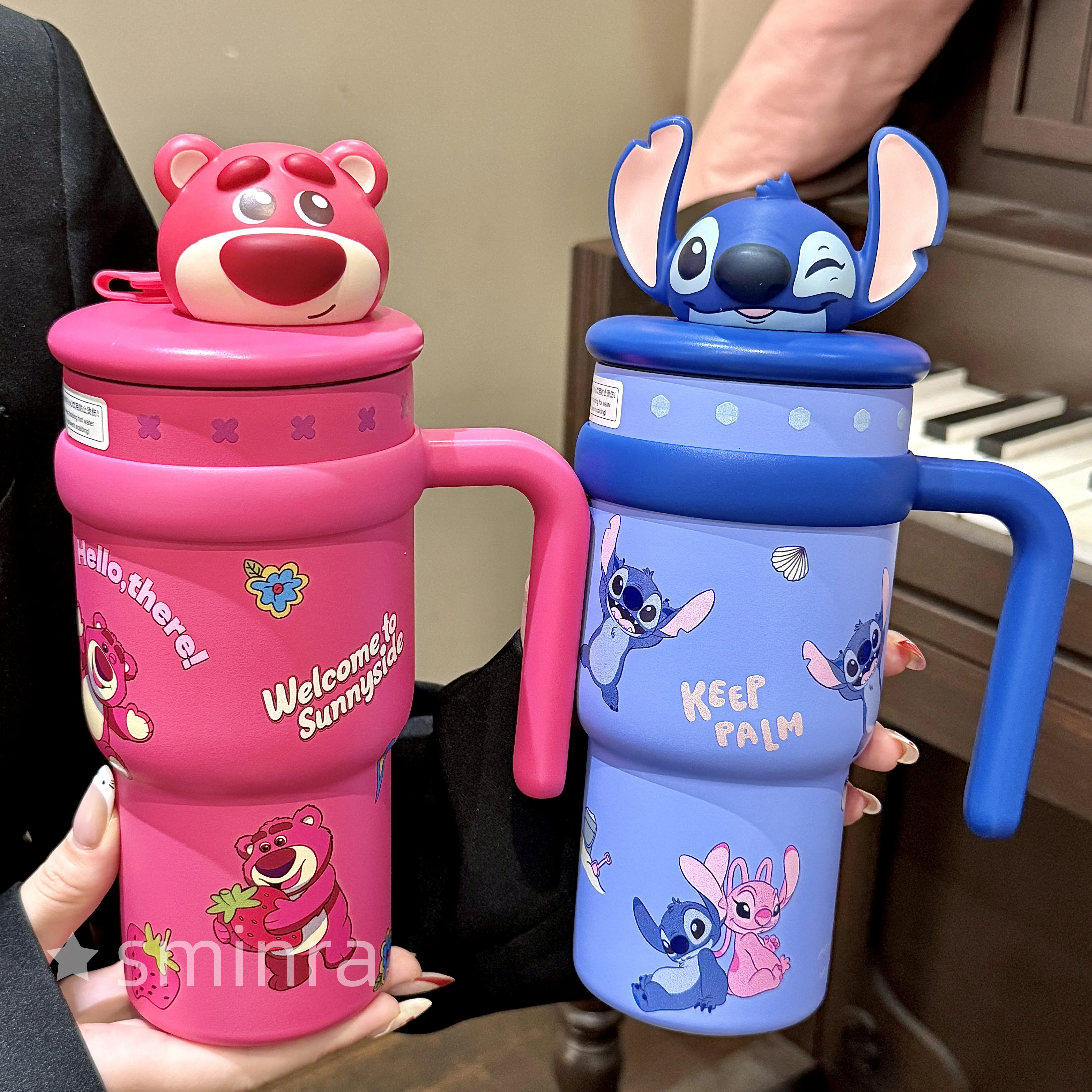 

Серия In-Stock Stitch Товары с героями мультфильмов Большая емкость Высокий уровень 290 мл Чашка для льда Чашка-термос из нержавеющей стали 316