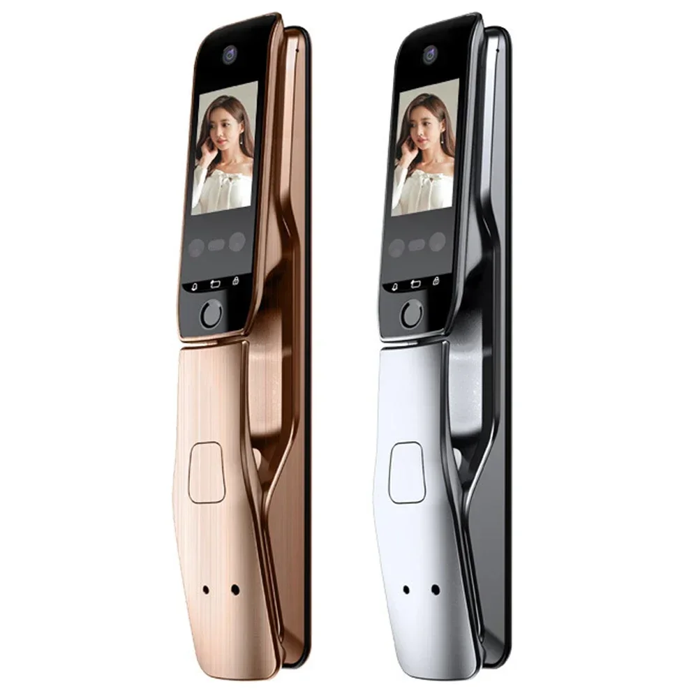 

005Fingerprint lock of household security door with camera capture 3D face recognition brush fingerprint lock