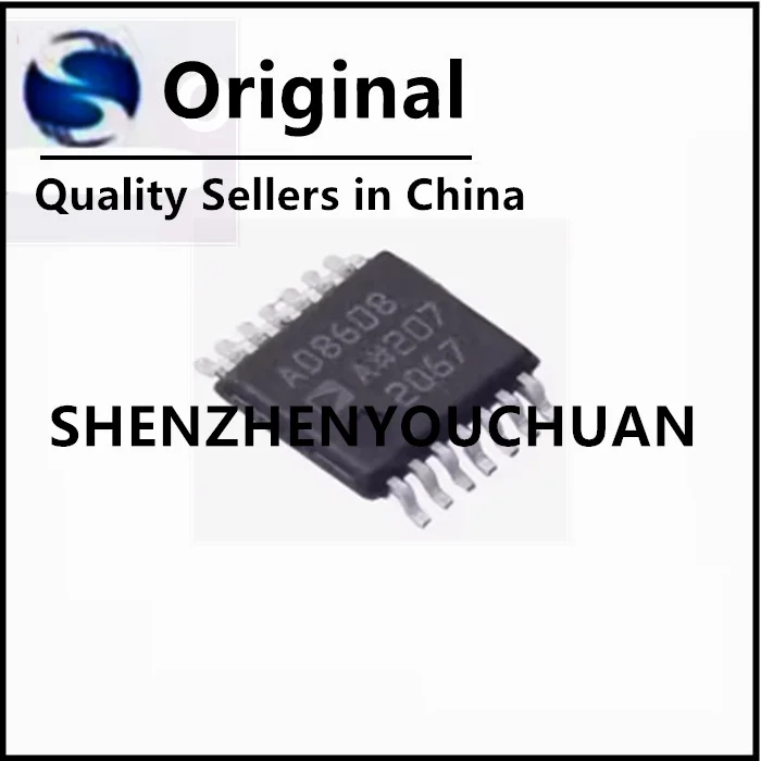 Chipset original de IC, AD8608ARUZ, AD8608ARU, AD8608A, AD8608, TSSOP-14, peça 1-100, novo