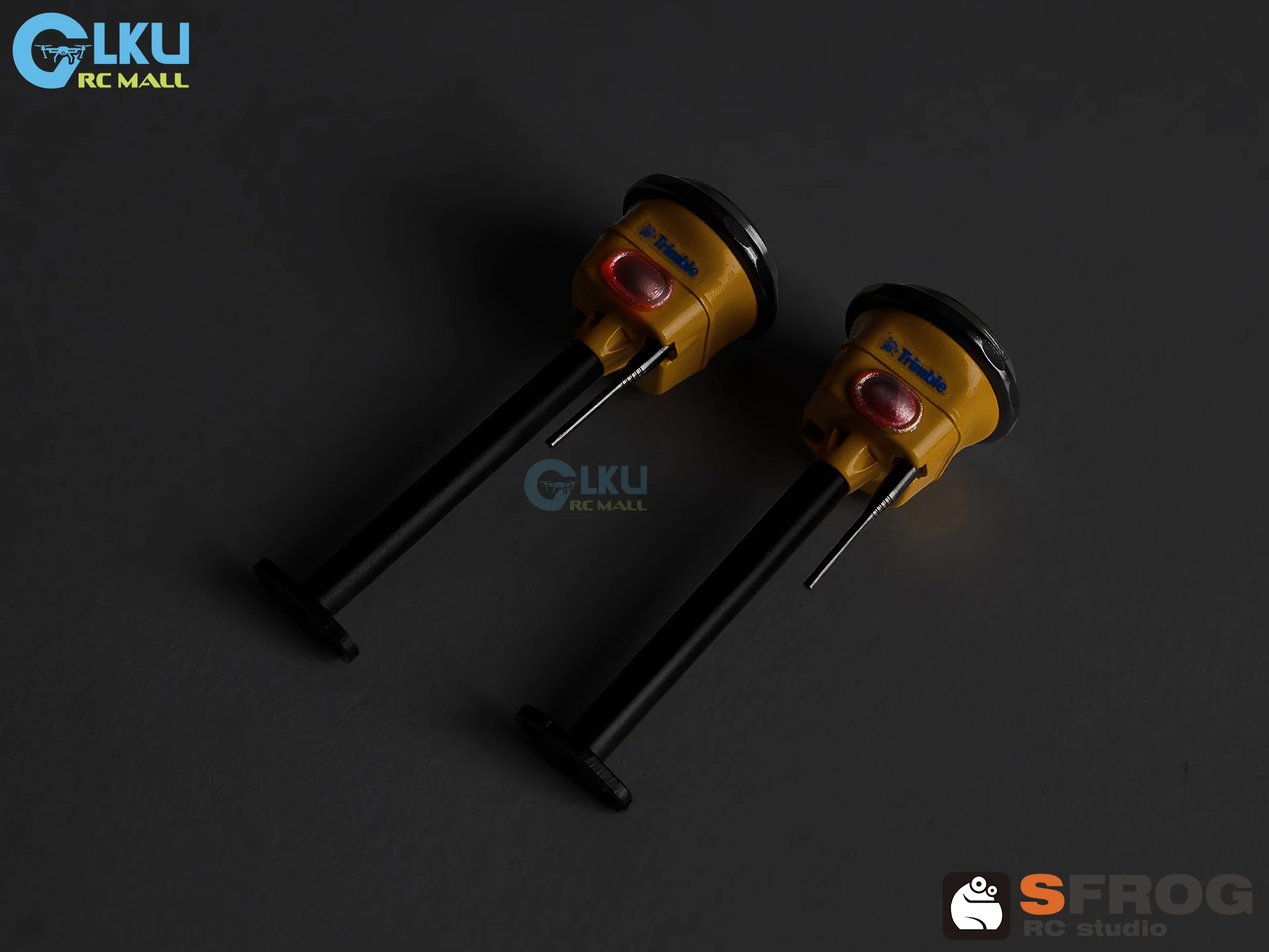 Pièces décoratives GPS Super Frog 1/14 avec contrôle magnétique pour Lesu Cut Frog JDM Kabolite 1/14 RC, pièces de modèle de pelle