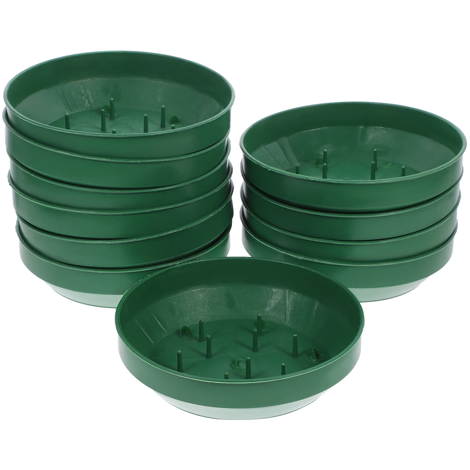 

25pcs Round Flower Foam Tray Flower Arrangement Decorative Vase Floral Bowl Container Flower Mud Fixing Plate for Wedding Party