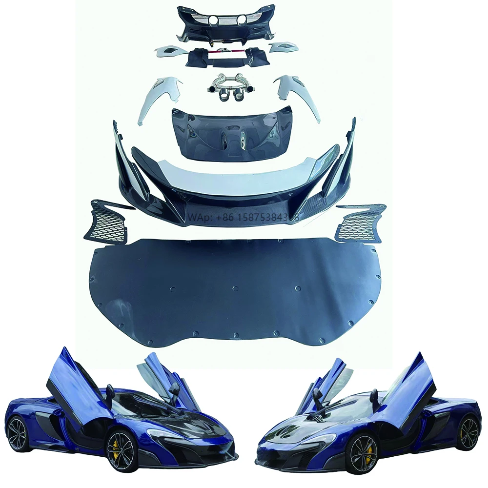 

675LT Style Semi-Carbon Fiber Wide Body Kit for McLaren MP4-12C 650S