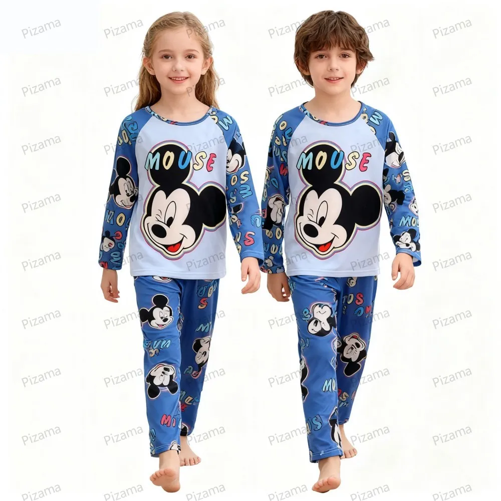 أطقم بيجامات ديزني للأولاد ميكي ماوس بيجامات للأطفال بيجامات للمراهقين هدايا عيد الميلاد ملابس منزلية ملابس نوم #6