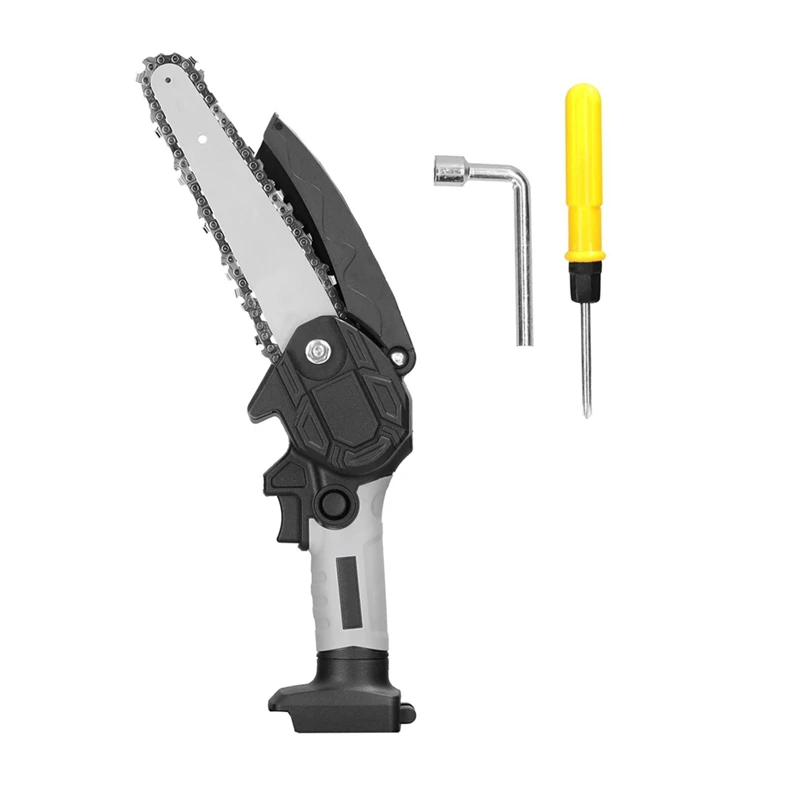 

6-дюймовые электрические обрезная пила для раскалывания древесины, бензопила, щеточный двигатель, одноручный деревообрабатывающий инструмент для батареи WORX 21 В