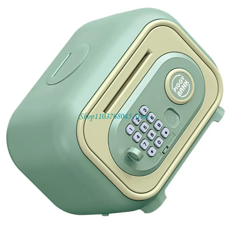 R53F Piggy Banks,Electronic Money Box with Fingerprint Password Unlocking Simulation