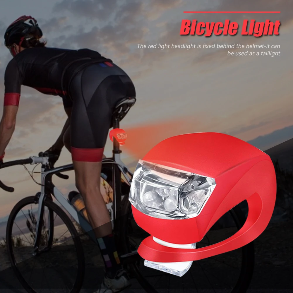 1PC Rechargeable USB LED Bicycle Tail Light Mountain Bike Safety Warning Front and Rear Flashing Lights Night Riding Accessories