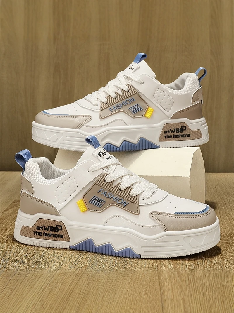

Men's Fashionable Casual Leather Surface Shoes Thick Bottom Heightening Sports Leisure Shoes Trendy All-Match Outdoor Casual ...