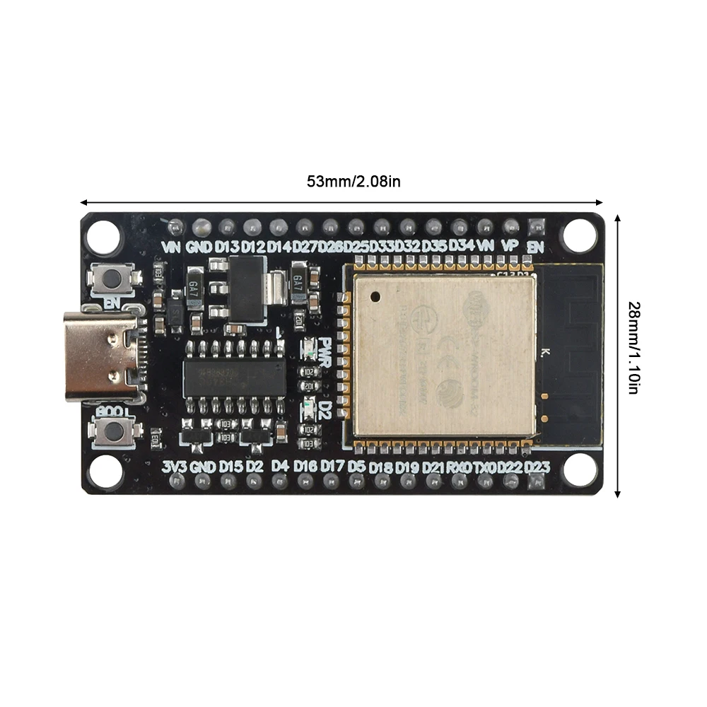1 قطعة ESP32 مجلس التنمية واي فاي بلوتوث فائقة منخفضة استهلاك الطاقة ثنائي النواة AP/STA/AP + STA ثلاثة طرق تتعايش