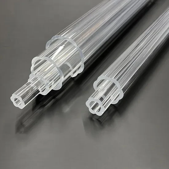 10Pcs/lot clear blossom hexagonal crystal glass tube prism chandelier lamp Accessories with 1 hanging