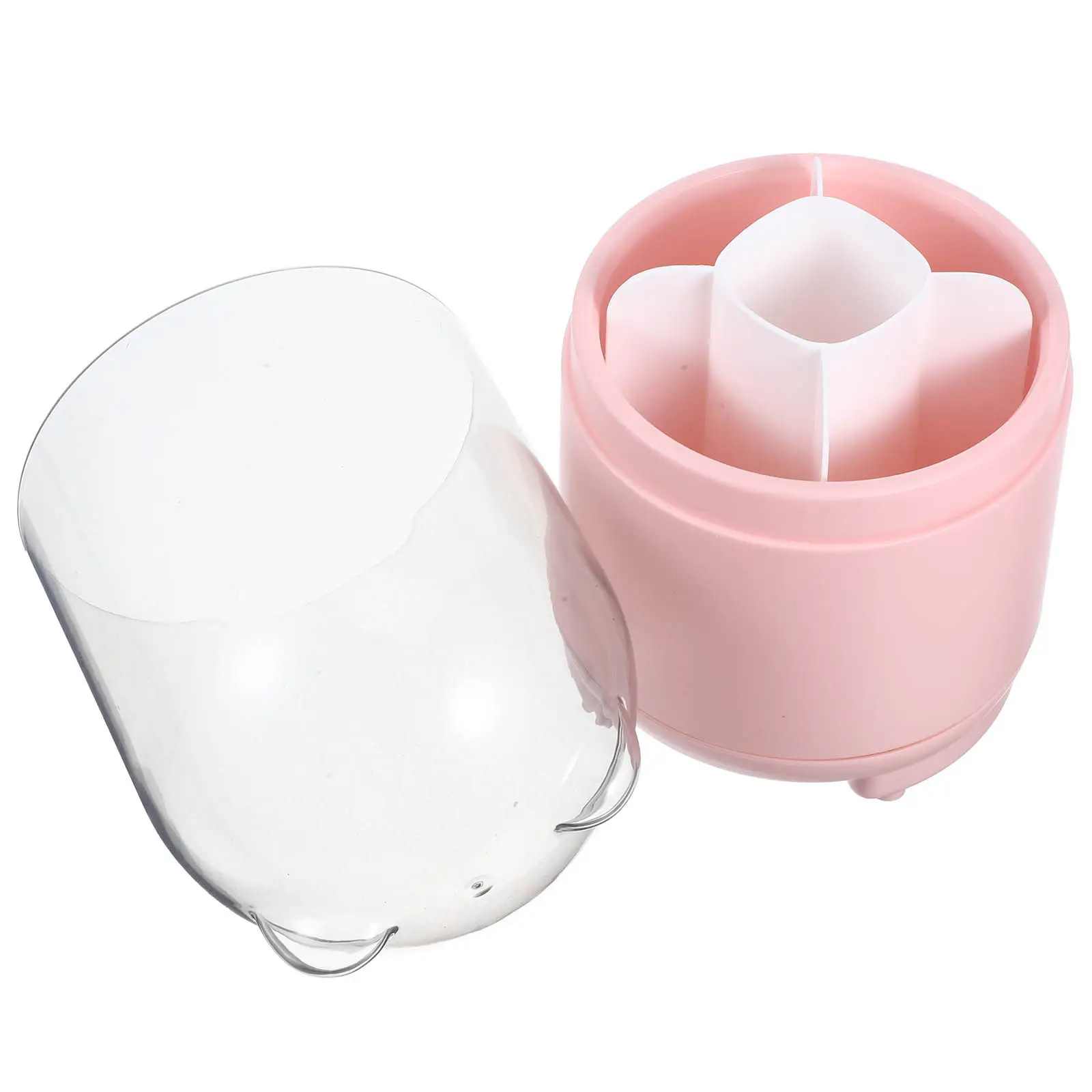 Rotating Makeup Brush Organizer 360 Degree Turntable Large Capacity Desktop Makeup Organizer for Vanity Bathroom Office Desk