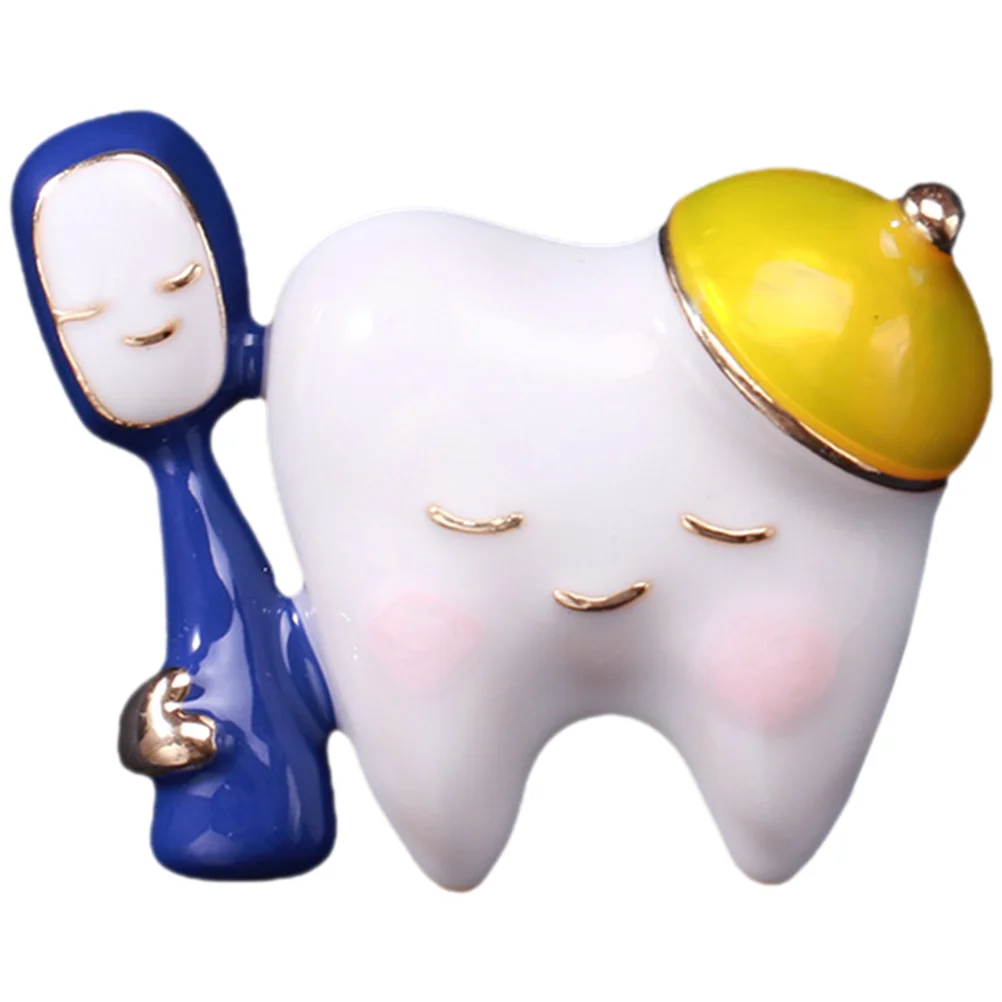 

Tooth Brooch Decorative Pin Cute Accessories Nursing Pins Brooches and for Women Backpacks Aesthetic Cartoon