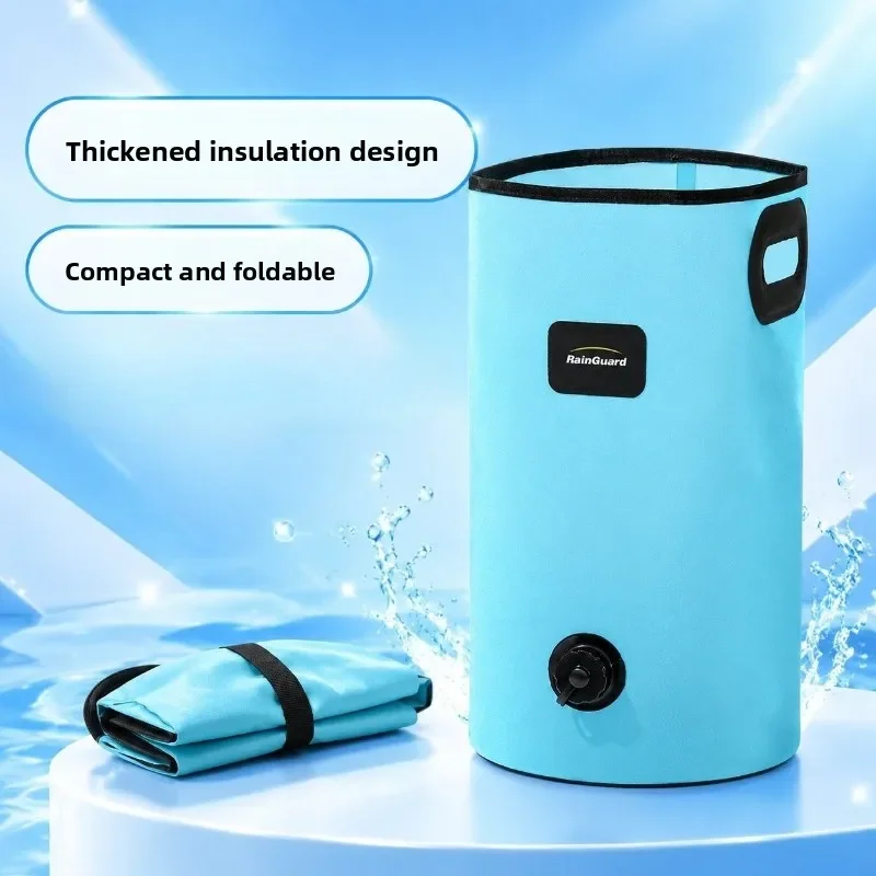 Multi functional bucket outdoor travel insulation folding foot soaking bucket bag deep bucket calf soaking bucket lifting bucket