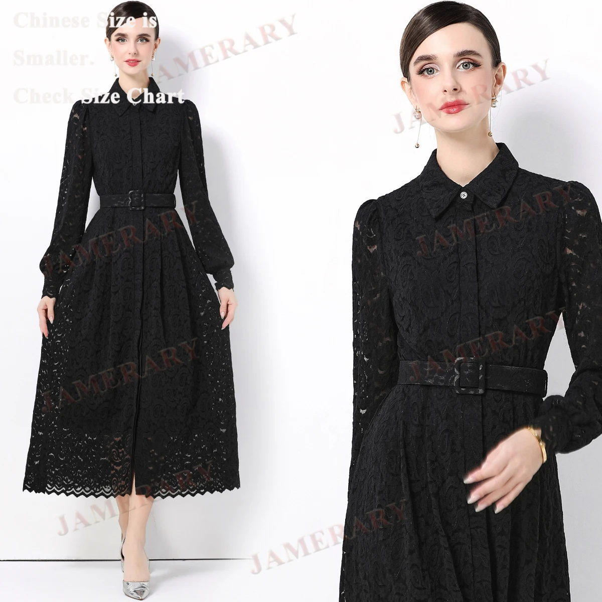 Abiti da cerimonia vintage in pizzo ricamato formale da donna a maniche lunghe scava fuori camicia da sera per feste abiti da sposa da donna