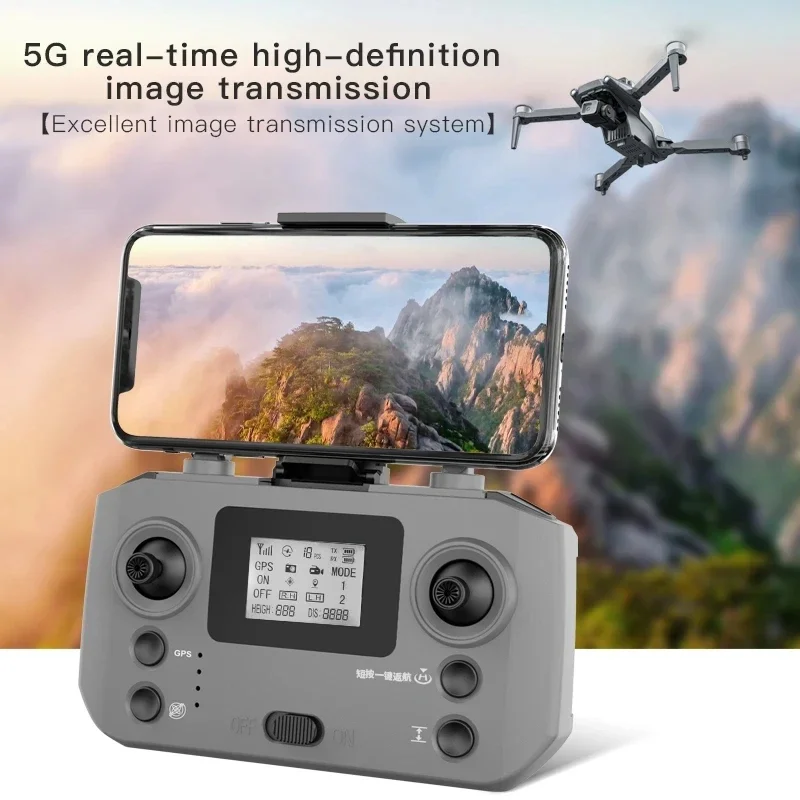 L600 PRO MAX Drone 4K สามแกนกล้อง HD คู่โดรน PTZ มอเตอร์ไร้แปรงถ่าน GPS 5G WiFi RC FPV Quadcopter Toys