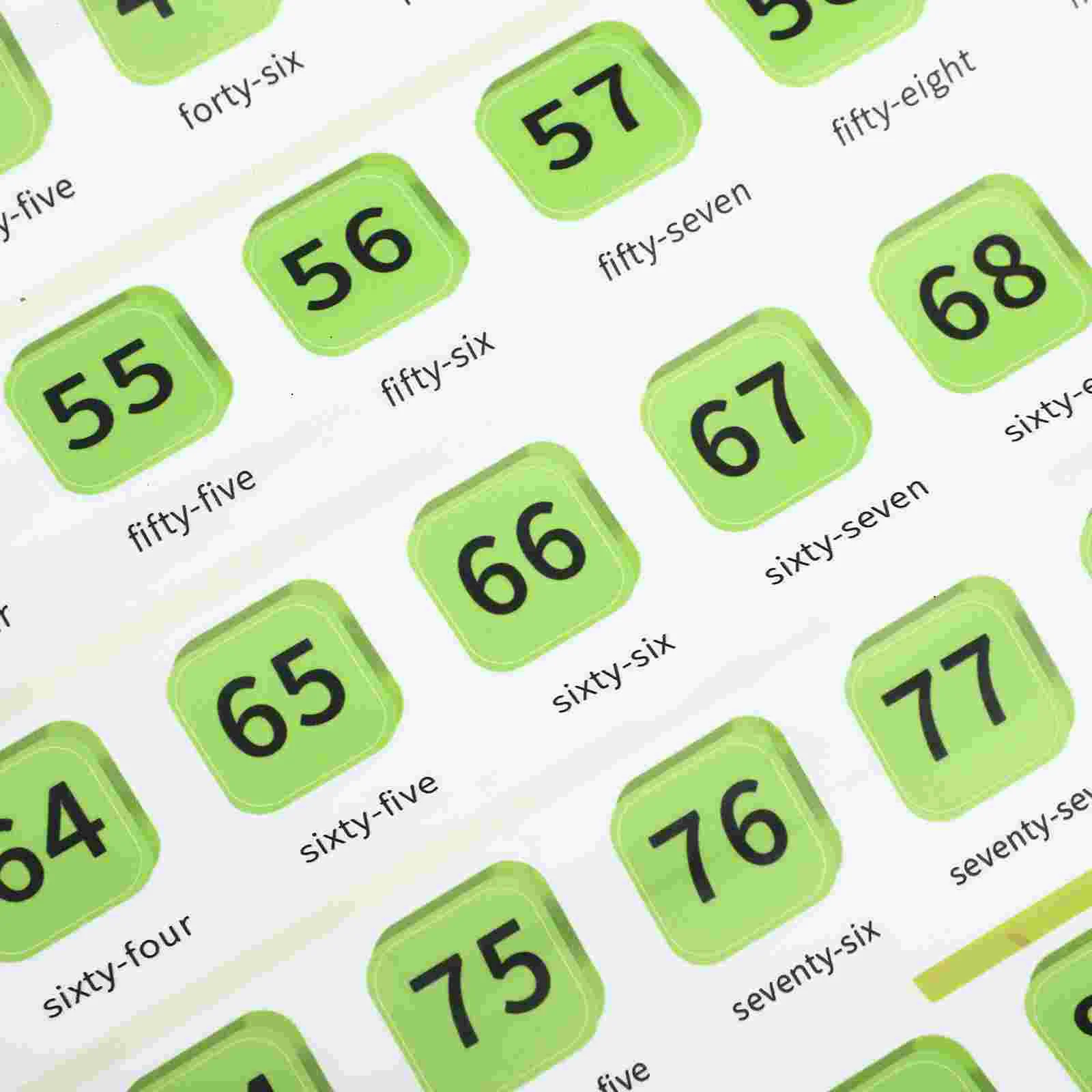 Posters Children Early Education 40X30X01CM Wall Preschool Green Educational Plaything