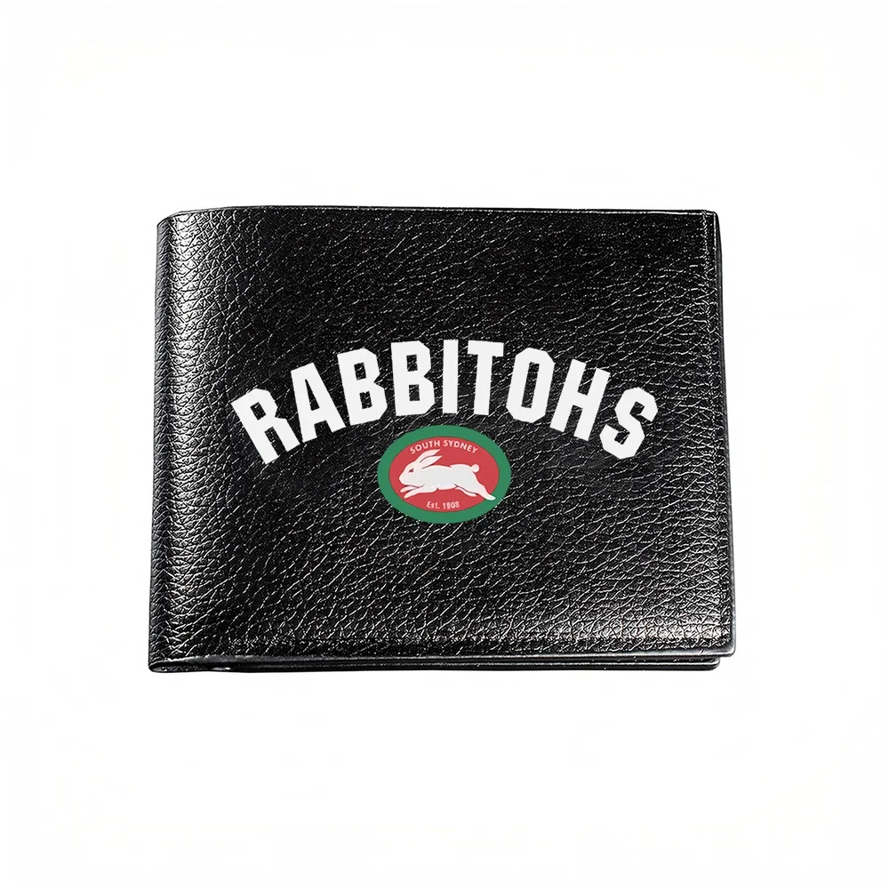 Rabbitohs South Sydney Rugby Club Logo Men's Wallet Card Holder Casual Business Fashion Print Design