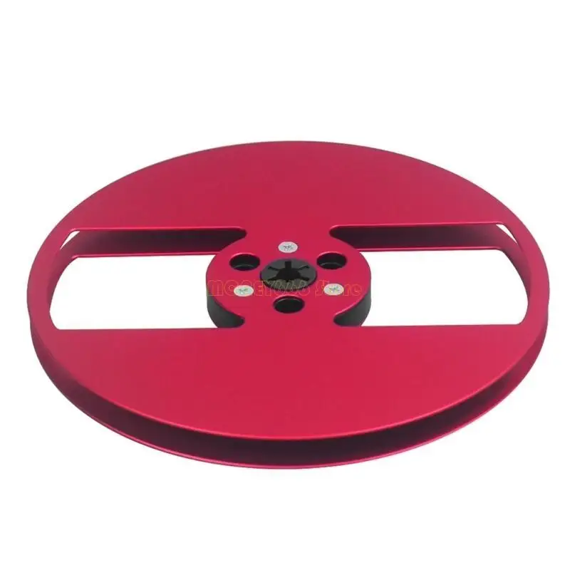 F62C Aluminium Takeup بكرة فتح آلة فتح 2 ثقب 1/4 7inch بكرة فارغة للبكرة إلى مسجلات الشريط بكرة