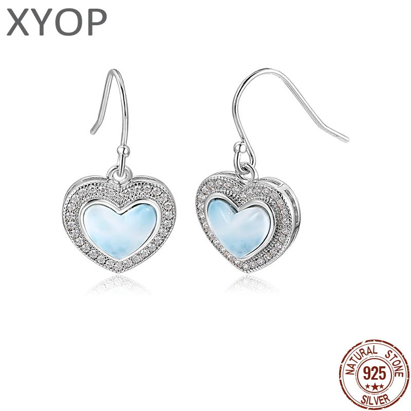 

XYOP 2025 Larima серьги с цирконом в форме сердца, стерлинговое серебро 925 пробы, модные элегантные ювелирные изделия высокого класса для женщин