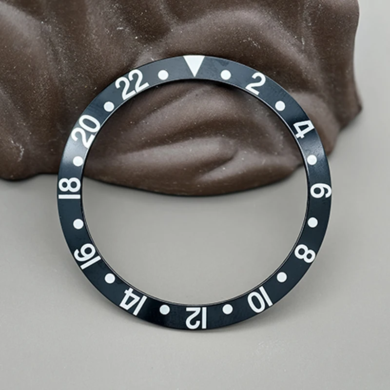 37.5mm Beveled Aluminum Watch Bezel NH35 Case Ring Fits Submariner NH35 NH36 Diving Case Bezel Ring Men Watch Parts Replace