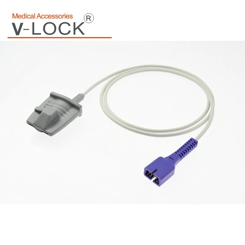 

Популярный зажим для пальцев для взрослых длиной 1,1 м, детская обертка для новорожденных, датчик SPO2, датчик кислорода с 9-контактным DB9, нейлорно-окси-форма для монитора