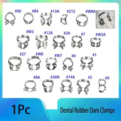 1 szt. Gumowych zacisków dentystycznych ze stali nierdzewnej endodontyczne zaciski barierowe stomatologia materiał ortodontyczny 20 rozmiar dentysta