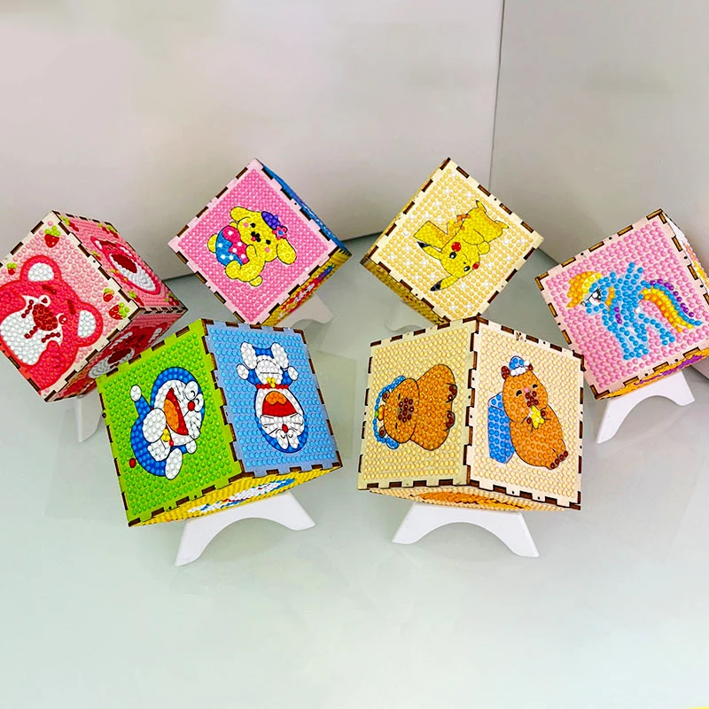 

Pikachu Digimon Doraemon Lotso DIY Diamond Painting Money Box Dining Decorative Birthday Kids Gift New Arrival