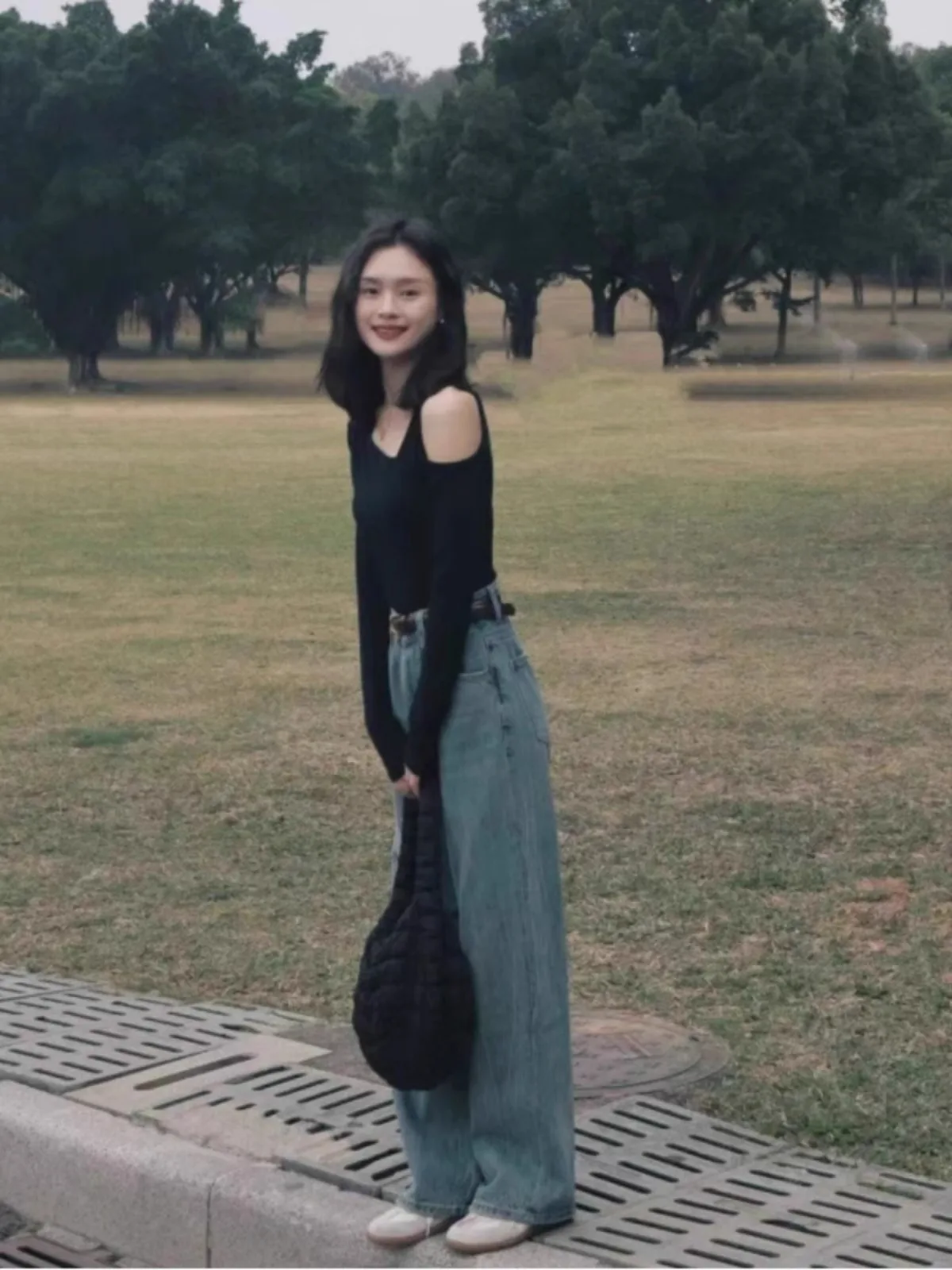 

Sweaters Jumpers Pullovers Women European Style Half Turtle Oversize Solid BF Y2K Business Meeting Professional Modern Simple OL