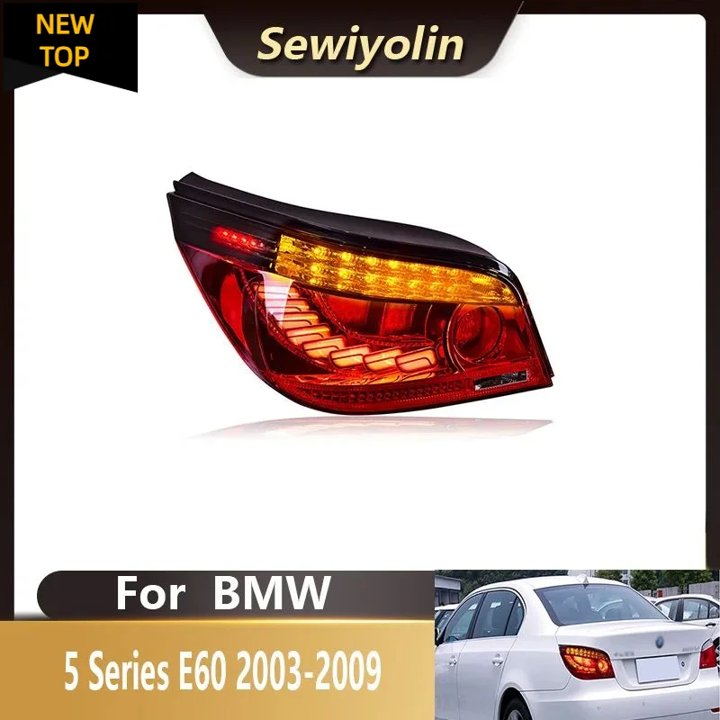 

Автомобильные аксессуары светодиодные задние фонари для BMW E60 525i 528i 535i 2001-2010 подключи и работай 12 в дневные ходовые огни ДХО тормоз