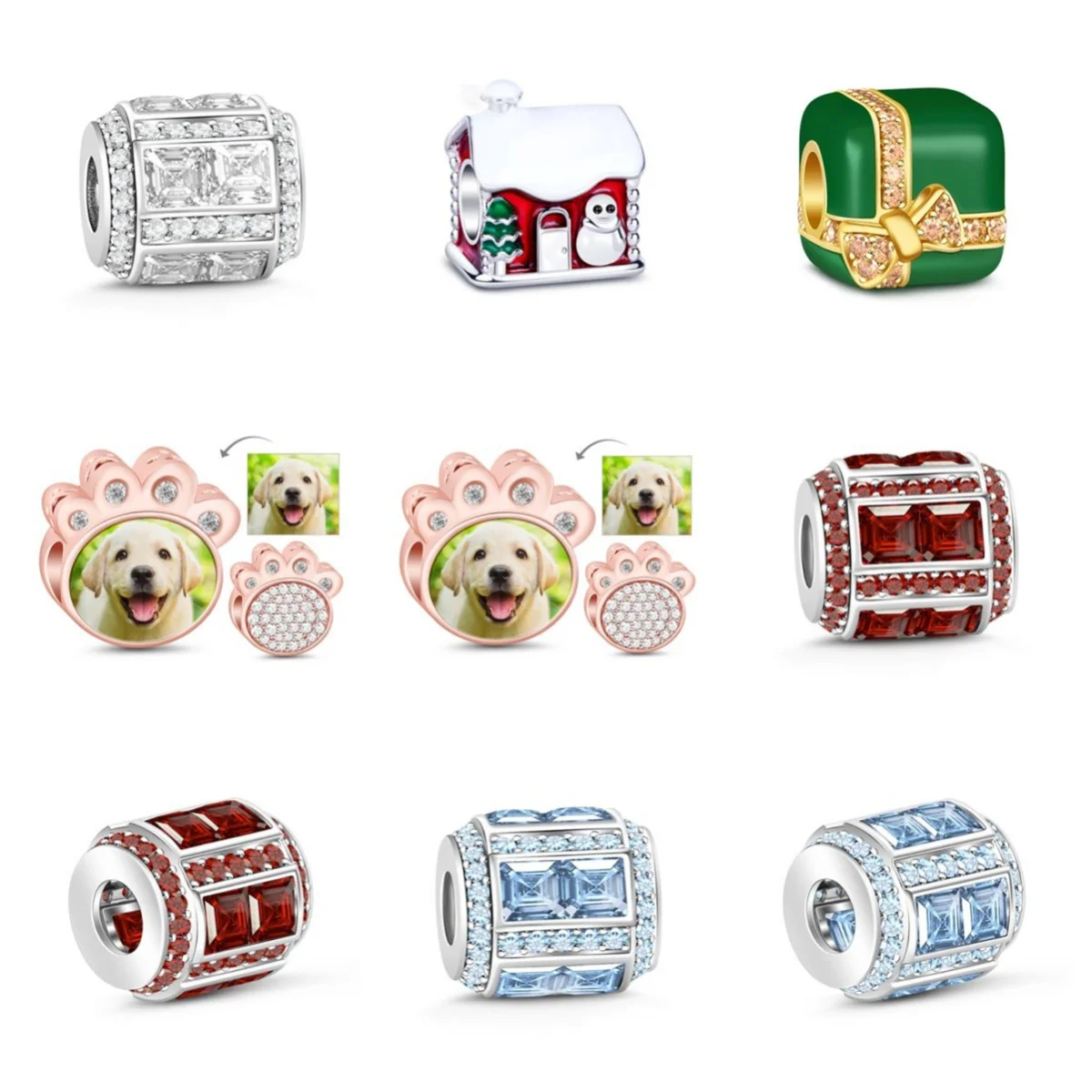 

2024 Bead Pendants In The Shape Of Little People And Animal StyleNovelty Uniqueness