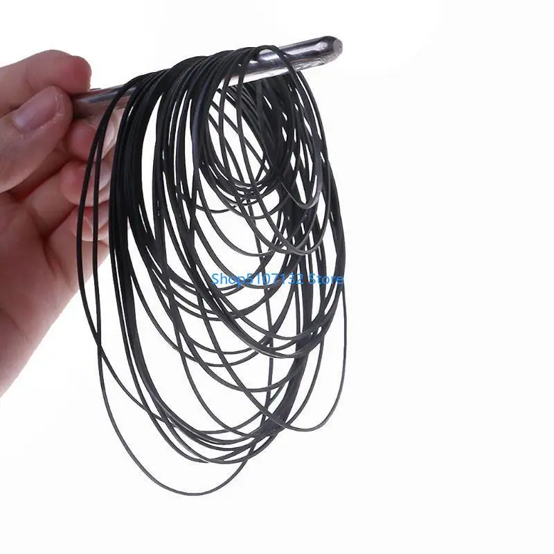 87HD Flat Drive Belt Turntable Rubber Belt for LP Vinyl Record Player Phono 25pcs