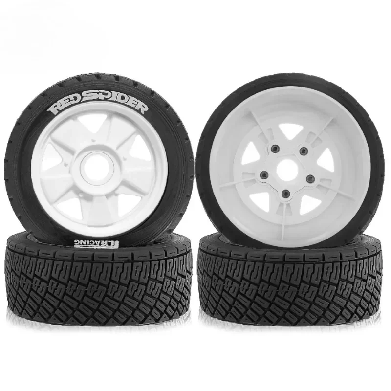 

Racing Tires 100X40mm Adapter 17mm/12mm/14mm 4PCS for 1/6 KM 1/7 1/8 MJX W247 RC Model Rally Car Accessories