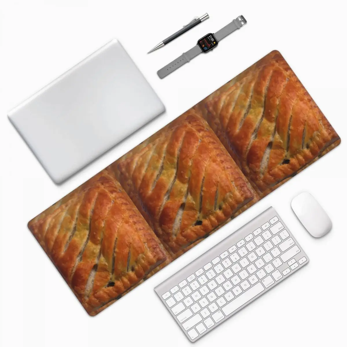 Greggs Steak Bake Large Mouse Pad Computer Keyboard Mouse Mat Gamer PC Laptop Desk Mat Office Accessories Table Mats