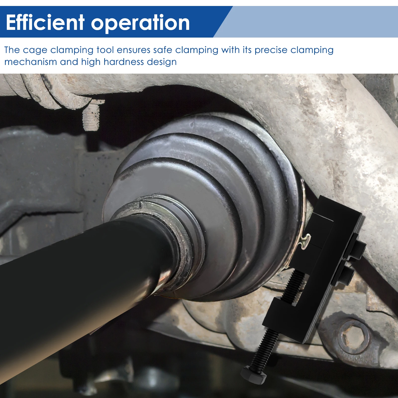 Drive Shaft Boot Clamping Tool Steel Ball Cage Clamp Locking Tool Precise Efficient Ball Lock Fastening Device for Car Accessory