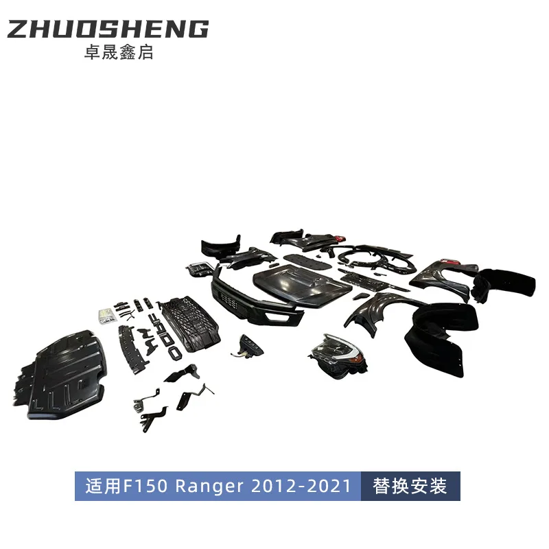 For F150 Raptor Body Kit, 2021 Upgrade Fit for Ford F150 Ranger, Styling Car Bumper Kit , Exterior Accessories