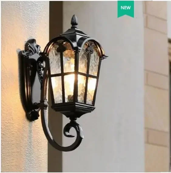 

American outdoor corridor aisle waterproof villa garden creative simple outdoor gate courtyard balcony home wall lamp