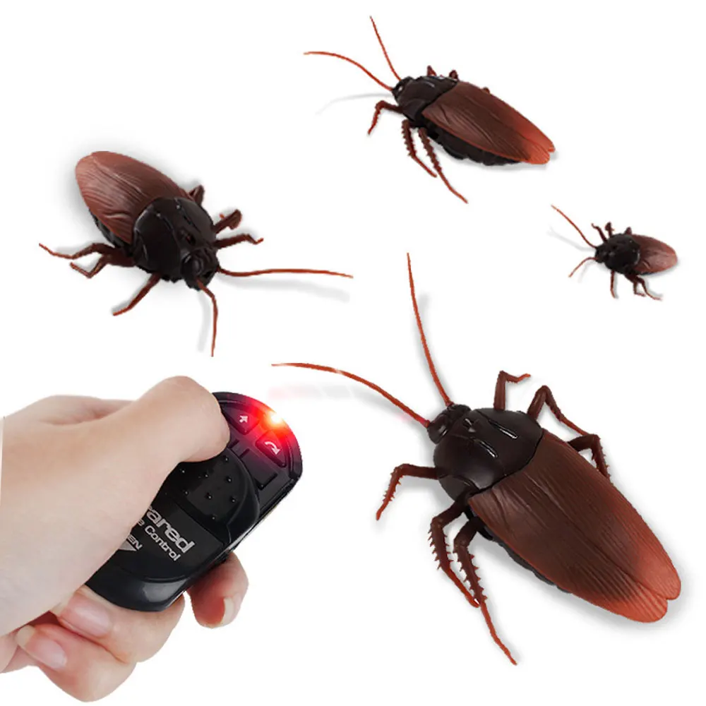

Trick Electric Remote Control Cockroach Pet RC Simulation Insect Model Joke Trick Mischief For Kids Halloween Gift Toys VG189