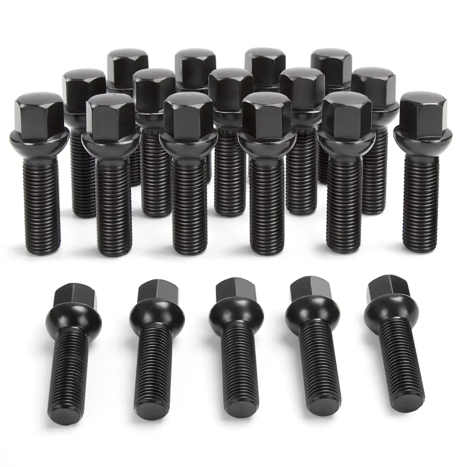 m14x1.5 Extended Lug Bolts 40mm/45  Shank Length Ball Seat Wheel Bolts for Volkswagen Quattro Golf Tiguan Passat TT Jetta