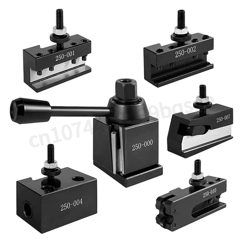 250-000 American Quick Change Five Piece Lathe Cutting Tool Holder Compatible With 001/101 Cnc Lathe Integrated Set 002